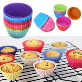 STAMPI per Dolci in Silicone, 24 PIROTTINI Silicone Muffin E Dolci,...