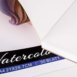 Blocco Acquerello, Gifort A4 (21 x 29.7 cm) Carta Acquerello 30 Fogli con 3... - Ilgrandebazar