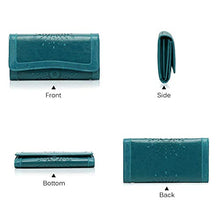 Carica l'immagine nel visualizzatore di Gallery, Portafoglio Pelle Donna, OURBAG Portafogli Donna Grandi, Blu Pavone - Ilgrandebazar