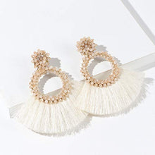 Carica l&#39;immagine nel visualizzatore di Gallery, LlorenteRM 2 Pairs Hoop Orecchini con Nappa per Donne Boemia Dichiarazione... - Ilgrandebazar