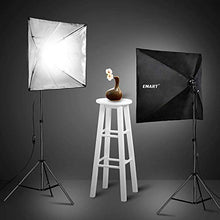 Carica l&#39;immagine nel visualizzatore di Gallery, Emart, set softbox pieghevole da 1000 W, 60 x 60 cm, illuminazione per...