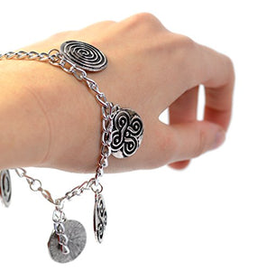 Bracciale Teen Wolf Charm - Charms simbolo argento antico a forma di Druido... - Ilgrandebazar