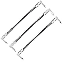 Carica l&#39;immagine nel visualizzatore di Gallery, Neewer 3pz Cavo Patch per Chitarra con Connettori Angolari 1/4”, 30cm Cavo... - Ilgrandebazar