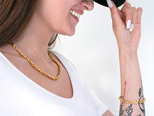 Carica l&#39;immagine nel visualizzatore di Gallery, Fly Style 5 mm Collana bizantina o Braccialetto di Acciaio in 4 Argento - Ilgrandebazar