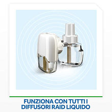 Carica l&#39;immagine nel visualizzatore di Gallery, Raid Liquido Elettrico Antizanzare Comuni e Tigre, Ricarica, Fragranza Fiori d&#39;Arancio, 1 Confezione da 1 Ricarica da 36ml, 60 Notti