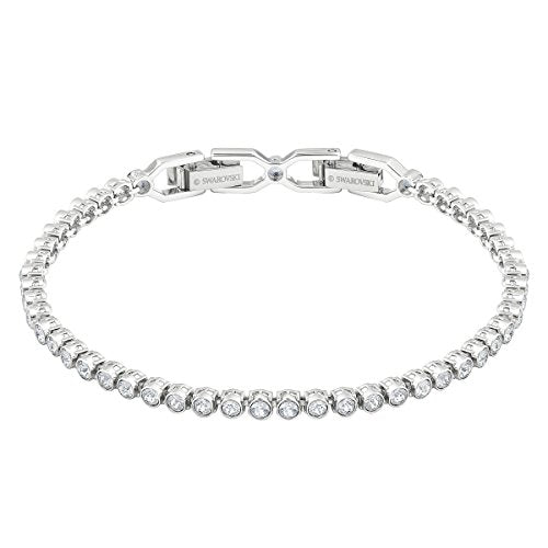 Swarovski Bracciale Emily Tennis, Cristallo Bianco, Rodiato, da Donna - Ilgrandebazar