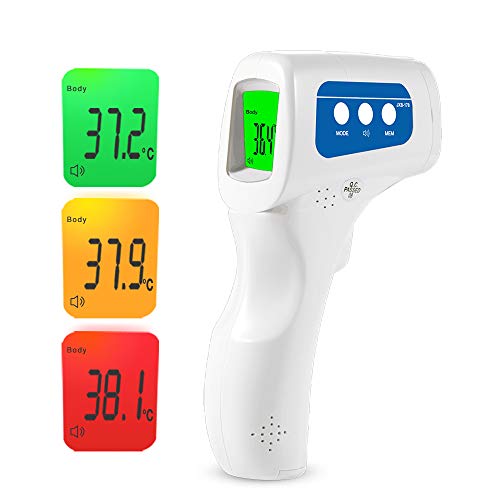 Easy@Home Termometro frontale a infrarossi senza contatto 3 in 1, display...