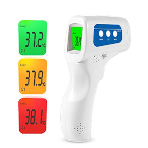 Easy@Home Termometro frontale a infrarossi senza contatto 3 in 1, display...