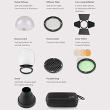 Carica l&#39;immagine nel visualizzatore di Gallery, Godox AK-R1 Dome Diffusore Kit di Accessori per V1 Flash Anello...