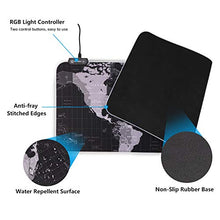 Carica l&#39;immagine nel visualizzatore di Gallery, Hiveseen Tappetino Mouse Gaming, RGB Nero con 14 Effetti...