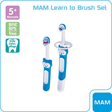 Carica l&#39;immagine nel visualizzatore di Gallery, MAM 70513711 - Set di spazzolini per bambini, Blu, età 5+ mesi - Ilgrandebazar