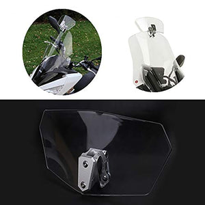 BOXWELOVE - Deflettore di estensione per parabrezza moto con clip