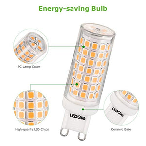 LEDGLE 5 x G9 LED Lampadine del 8W Nessun Sfarfallio, 88-LED 8W, 88led 3000k - Ilgrandebazar