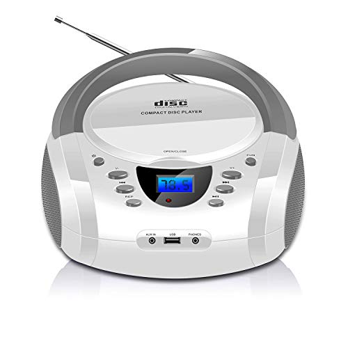LONPOO Lettore CD Portatile, Radio Portatili Boombox MP3 Portatili...