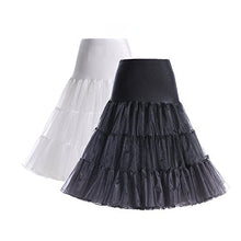 Carica l'immagine nel visualizzatore di Gallery, Boolavard 26" Retro 50s Underskirt Swing L-XL, 2 Pacchi (Nero + Bianco) - Ilgrandebazar