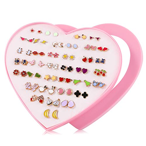 Hifot Orecchini Bambina 36 Pairs, Ragazze Donna Gioielli Fiori Set... - Ilgrandebazar