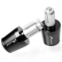 Carica l'immagine nel visualizzatore di Gallery, 7/8" 22MM Moto Bar Finisce Grip CNC Mano Tappi Manubrio End 2 pz Per HBE-Nero