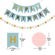 Carica l&#39;immagine nel visualizzatore di Gallery, Decorazioni di Compleanno Set Forniture per Feste, striscioni Buon Blu