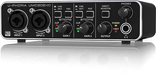 Behringer U-PHORIA UMC202HD interfaccia audio 2x2 USB 24 BIT e 192 Khz con... - Ilgrandebazar