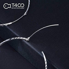 Carica l&#39;immagine nel visualizzatore di Gallery, T400 Jewelers Orecchini Cerchio Argento Sterling 925 Diamond Cut Creoli 55mm