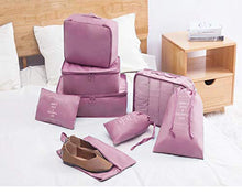 Carica l'immagine nel visualizzatore di Gallery, DoGeek - 7pack Organizer Valigia Cubi Organizzatori 8 Pcs Rosa
