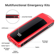 Carica l&#39;immagine nel visualizzatore di Gallery, Audew Avviatore di Emergenza Auto 20000mAh Corrente Picco 2000A - Ilgrandebazar