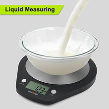Carica l&#39;immagine nel visualizzatore di Gallery, ACCUWEIGHT Bilancia Digitale da Cucina Bilance Alimenti Elettronica con Nero - Ilgrandebazar