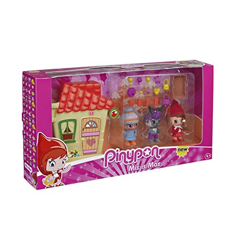 Pinypon- Cappuccetto Rosso con casetta Accessori per Bambola, Multicolore,...