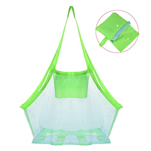 Faburo Large Borsa da Spiaggia in Tessuto A Rete per Riporvi Giocattoli da...