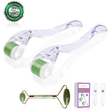 Carica l&#39;immagine nel visualizzatore di Gallery, Anmyox Derma Roller Micro aghi Kit per viso e corpo, clear-green - Ilgrandebazar