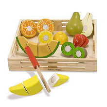Carica l'immagine nel visualizzatore di Gallery, Melissa and Doug Giochi di legno Frutta da tagliare 30 x 28 x 5 cm