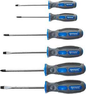 Silverline 546524 - Set 6 cacciaviti, colore Blu