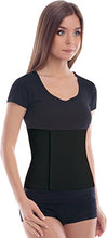 Carica l&#39;immagine nel visualizzatore di Gallery, Fascia post operatoria- Fascia dopo parto-Fascia contentiva- Cintura post operatoria- Pancera Addominale Per Compressione Сon Cottone -Altezza 24 cm UNISEX Uomo Donna Medium Nero