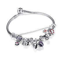 Carica l&#39;immagine nel visualizzatore di Gallery, Charms Cane Bead Da Donna Argento Sterling 925 Con Cristallo Swarovski... - Ilgrandebazar