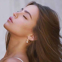 Carica l&#39;immagine nel visualizzatore di Gallery, Adramata Set di 4 Orecchini a cerchio pendenti da donna Oro Rosa - Ilgrandebazar