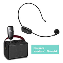 Carica l&#39;immagine nel visualizzatore di Gallery, ZITFRI UHF Microfono Wireless Archetto Professionale 50m di Trasmissione...