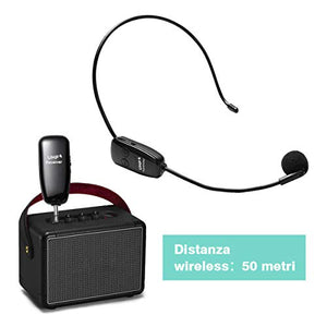 ZITFRI UHF Microfono Wireless Archetto Professionale 50m di Trasmissione...