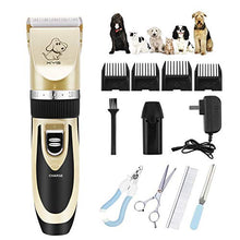 Carica l'immagine nel visualizzatore di Gallery, Kit Tosatrice Professionale Per Cani Tagliacapelli Animali Gatto Nero - Ilgrandebazar