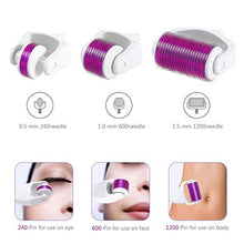 Carica l&#39;immagine nel visualizzatore di Gallery, Titanio Micro-ago Dermaroller 0.5mm &amp; 1.0mm &amp; 1.5mm - Derma roller 3 in 3in1 - Ilgrandebazar