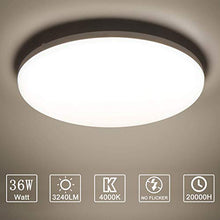 Carica l&#39;immagine nel visualizzatore di Gallery, Yafido LED Plafoniera 36W Ultra magro UFO Pannello Bianco Naturale - Ilgrandebazar