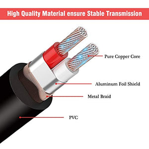 VCE Cavo Prolunga Cuffie Adattatore Audio Jack 3.5mm Maschio a 6.35mm...