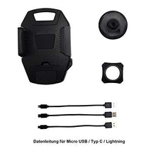 Carica l'immagine nel visualizzatore di Gallery, OYEFLY Supporto Auto Smartphone con Cruscotto Regolabile e 360 Nero