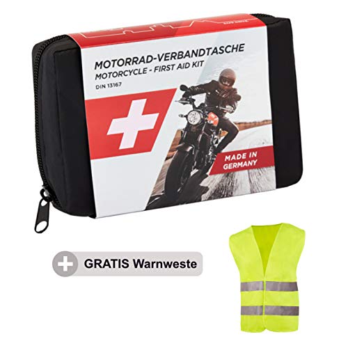 GoLab Set di primo soccorso per moto, piccolo e compatto, con giubbotto di... - Ilgrandebazar