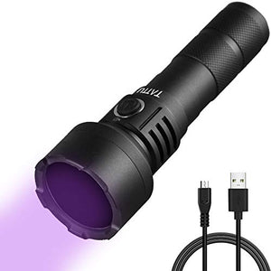 TATTU U2S Torcia UV 365nm Luce Nera Ricaricabile con ZWB2 Filtro 10W Lampada...