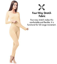 Carica l'immagine nel visualizzatore di Gallery, LAPASA Donna Set Termico - Ti Tiene al Caldo Senza Stress- M, Beige(leggero) - Ilgrandebazar