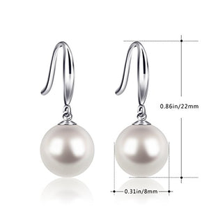 Orecchini di Perle Donna D.Perlla Argento Sterling 925 Bianco...