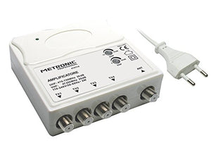 Metronic 414114 Amplificatore TV Vhf/Uhf per Digitale Terrestre con Filtro... - Ilgrandebazar