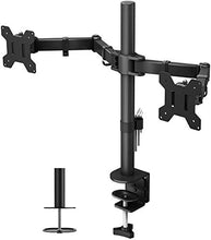 Carica l&#39;immagine nel visualizzatore di Gallery, BONTEC Supporto Doppio Monitor per Schermo LED LCD da 13 a 27 Pollici,...