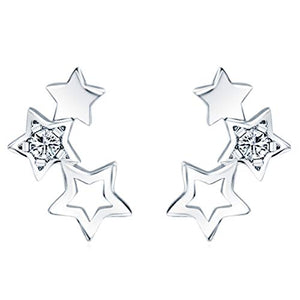 Iyé Biyé Jewels - Orecchini a forma di stella, da donna, ragazza, con... - Ilgrandebazar