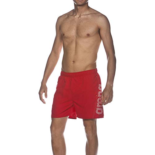 ARENA - M Fundamentals Logo, Pantaloncini da Bagno Uomo XL, Rosso (Red/White)